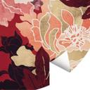 Tapet cirkel Pæoner med store blomster - SpaceFrog Designs - vliesetapet/selvklæbende non-woven tape