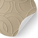 Vinilo decorativo Anillos abstractos beige - Grande - Redondo