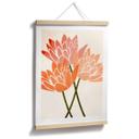Plakat Farverige lotusblomster - Kubistika