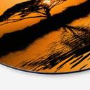 Tableaux Afrique | Paysage romantique pour le salon - Alu-Dibond Rond