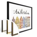 Póster Skyline of Amsterdam - Acuarela