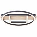 Deckenleuchte Leopold, braun, 5,5 x 39 cm, Holz Moderne LED-Deckenleuchte, dimmbar