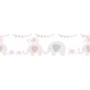 A.S. Création Lovely Kids Frise autocollante enfant - Rosé, Gris