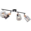 Spotrohr Tim, braun, 23 x 73 cm, Glas Lampe