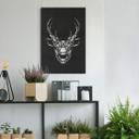 MDF - Decoración en madera - Cabeza de ciervo de origami