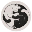 Vinilo decorativo gatos Ying & Yang - Tunaboylu - Redondo