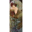 Fototapet - Mucha - Smaragd