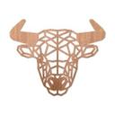 Arte en madera de caoba - Toro de origami