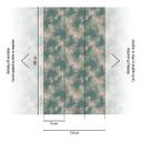 Jungla verde rosa hojas no tejido fotomural palmera papel pintado sala de estar