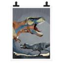 Póster Marrón - T-Rex
