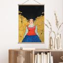 Póster de tela Soñadora en la luz dorada - Hülya