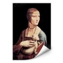 Zelfklevende Poster  Da Vinci - Dame met de Hermelijn