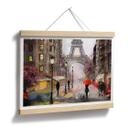 Plakat - Red Umbrellas in Paris