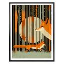 Plakat - Braun - Midnight Foxes