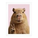 Poster animal Peace Capybara
