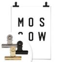 Póster - Tipografía Moscú