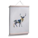 Plakat - Orara Studio - Deer Blue and Yellow