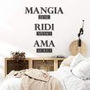 MDF Decoratie Mangia bene, Ridi spesso, Ama