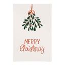 Póster de tela de Navidad - Feliz Navidad con muérdago - Lisboa