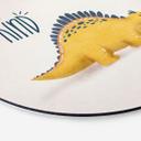 Vægcirkel Dino Be Kind - Stegosaurus - Tunaboylu – print på aluminium (Alu-Dibond)