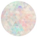 Vinilo decorativo Triángulos de mosaico de colores - Jaszke - Redondo