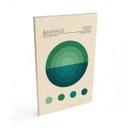Cuadro de madera Bauhaus Mavi Daire - Tunaboylu