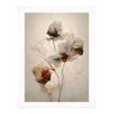 Plakat tørrede blomster - forgængelighedens elegance - Treechild