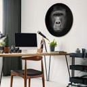 Tableau en Alu-Dibond Gorille - Rond