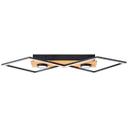 Deckenleuchte Vincent, braun, 70,7 x 35,4 cm, Holz Lampe