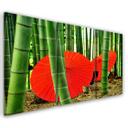 3 stykke lærred print Japan bambus paraplyer