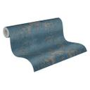 A.S. Création History of Art Papier peint baroque Bleu, Argent