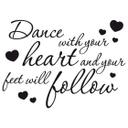 Wallsticker -  Dance with your heart...