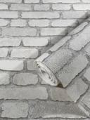 Sten-effekt tapet, hvid non-woven tapet 
