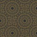 Papel pintado gráfico mandala oro negro - papel pintado estilo boho - papel pintado no tejido salón cocina