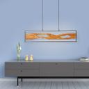 Pendelleuchte Elea, braun, 150 x 100 cm, Holz Pendellampe