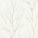 Skovtapet hvid guld - non-woven tapet natur A.S. Création