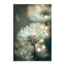 Tekstil plakat Delikat glitrende blomster - Treechild