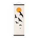 Póster de tela Aves migratorias camino del sur Panorama - Kubistika