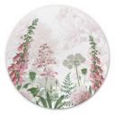 Tableau sur alu-Dibond rond Sir Edward - Digitale rose