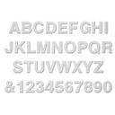 Dekorative bogstaver - Alu-dibond sølv – print på aluminium (Alu-Dibond)