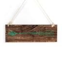 Houten Bordje - Pijl (groen)