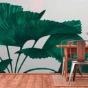Tropical Leaves plantetapet i grågrøn - non-woven tapet Designwalls 2 - 2,55 x 3,5 m