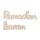 Décoration en bois placage peuplier - Ramadan Kareem