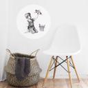 Vinilo decorativo Banksy - Real Hero - Redondo