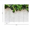 Blomstertapet PlantOnWall i grå creme - non-woven tapet Designwalls 2 - 2,55 x 3,5 m