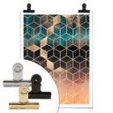 Frederiksson Plakat - Gold Green Geometry