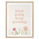 Plakat Keep going keep growing | Mindset-plakat med motiverende slogan