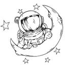 Wallsticker - Astronaut