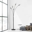 Stehleuchte Hilla, grau, 200 x 73 cm, Metall Bogenlampe