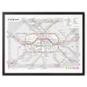 Poster BVG Berlin - Plan de métro de Berlin